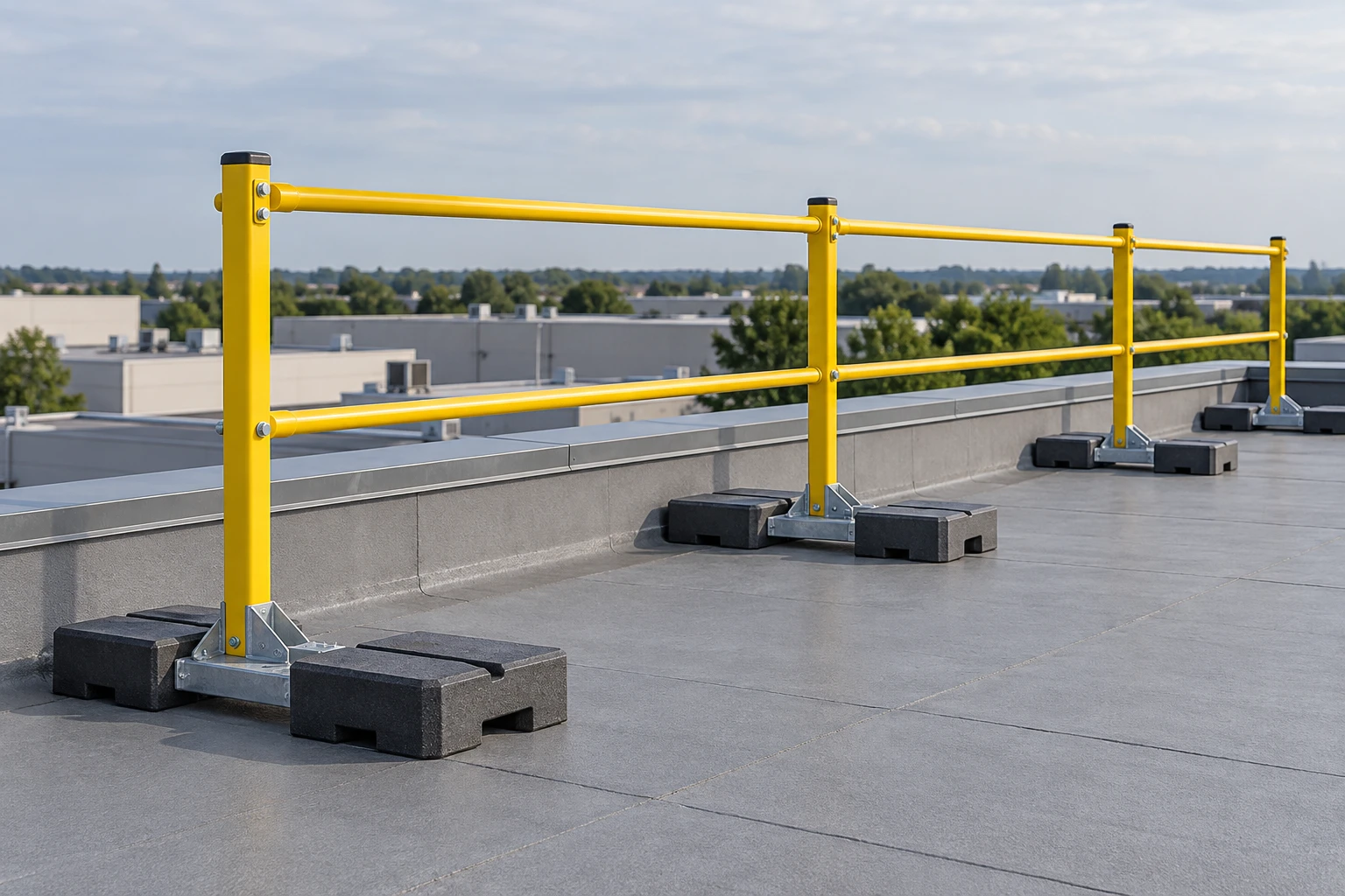Non-penetrating guardrail
